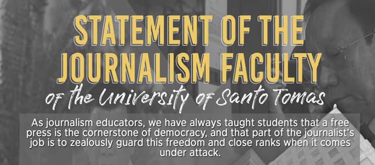 UST Journ Faculty denounce quo warranto vs ABS-CBN