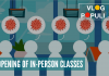 VLOG POPULI: Resumption of limited face-to-face classes