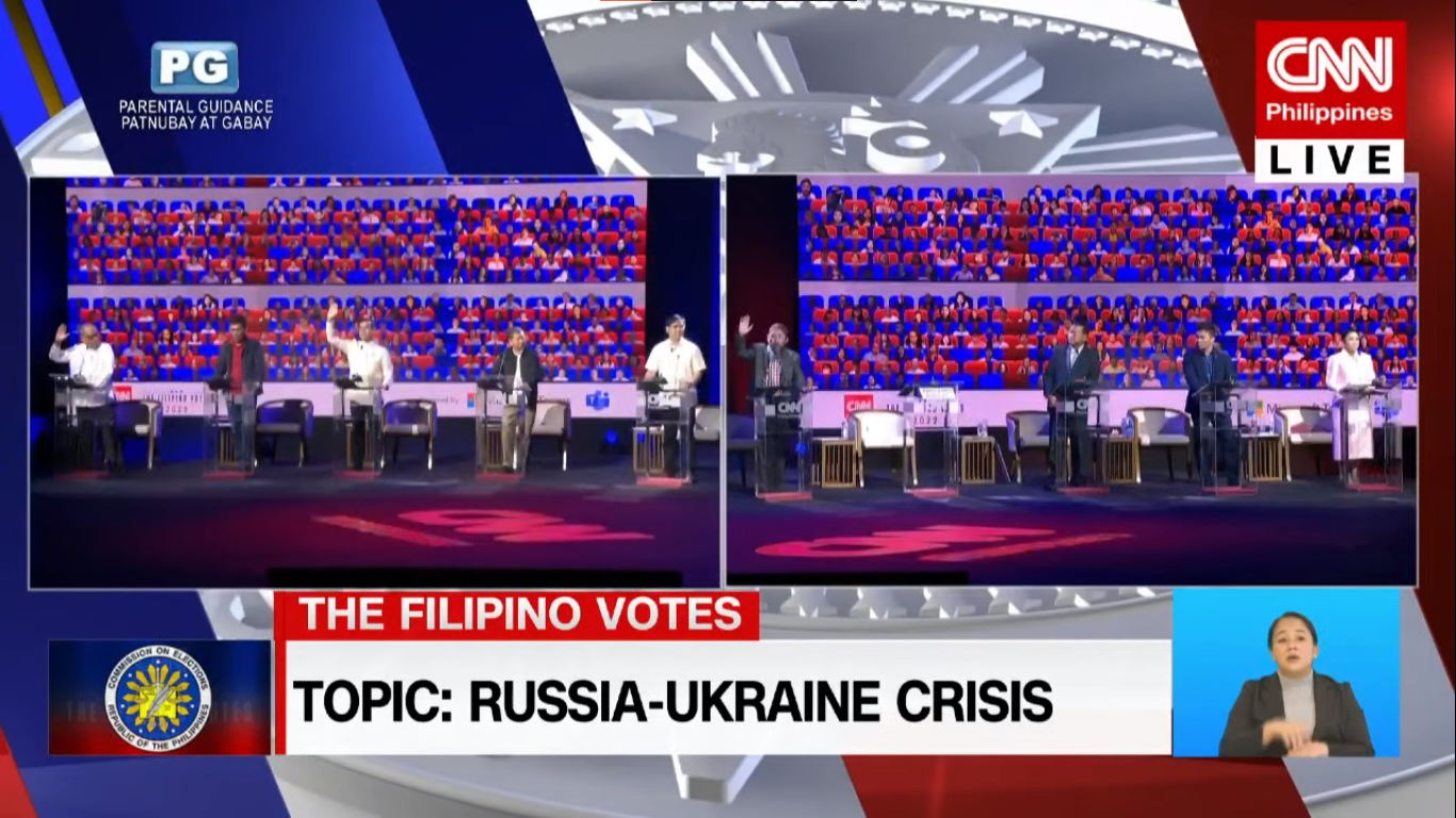PH should not be neutral on Russia-Ukraine conflict—presidential bets