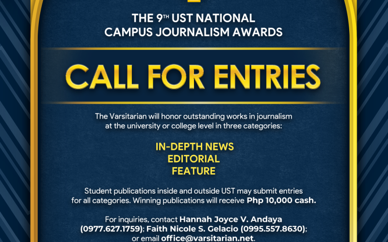 9th UST nat’l campus journ awards now accepting entries