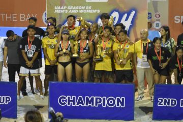 UST Tiger Sands crowned kings, queens of UAAP beach volleyball