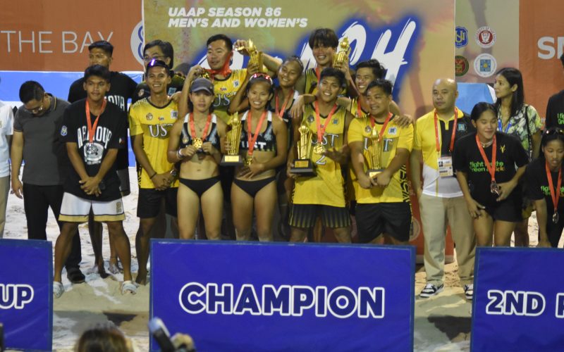 UST Tiger Sands crowned kings, queens of UAAP beach volleyball