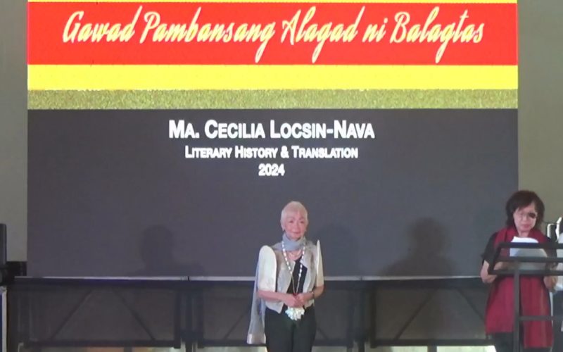 Artlets alumna honored with lifetime achievement award for Filipino writers