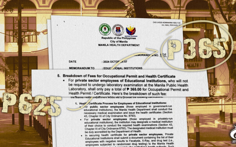 Manila relaxes health certificate policy but retains fee for health, occupational permits