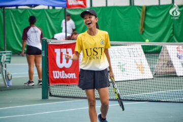 UST Female Tennisters thump UP Fighting Maroons to close Round 1