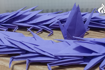 I could never fold paper cranes right