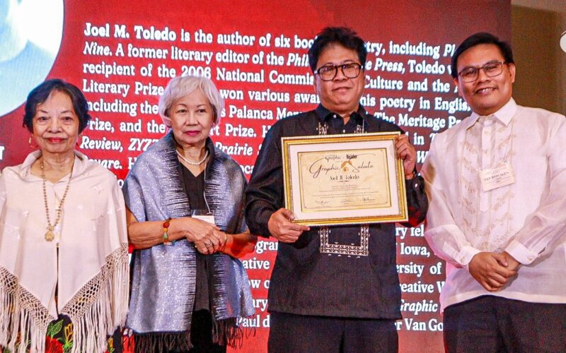 Artlets instructor is Nick Joaquin Literary Awards Poet of the Year