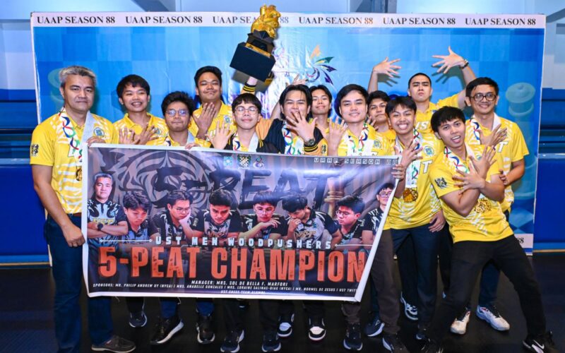 UST Male Woodpushers extend dominance with fifth straight crown