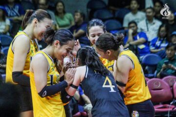 Golden Tigresses roar to first win with sweep of Blue Eagles