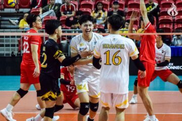 Golden Spikers roll past UE at homecourt for third straight dub
