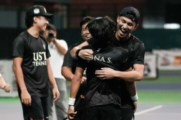 UST Male Tennisters march into fourth straight finals, oust defending champs Bulldogs