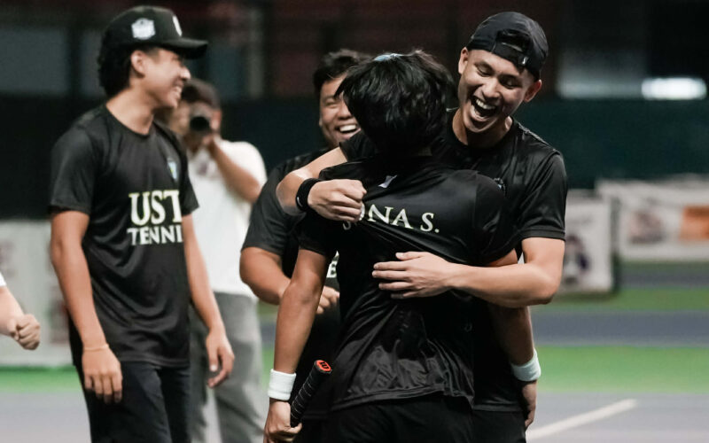 UST Male Tennisters march into fourth straight finals, oust defending champs Bulldogs