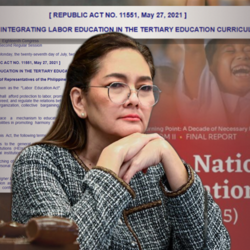 Hontiveros calls for labor education in tertiary curriculum