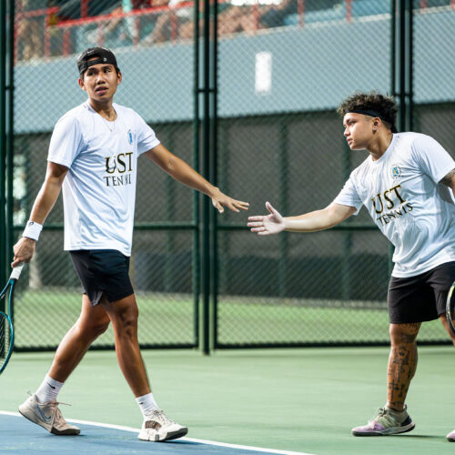 UST Male Tennisters edge reigning champs Bulldogs to clinch twice-to-beat edge