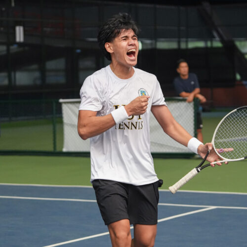 UST Male Tennisters blank league-best Fighting Maroons to close in on 17th crown