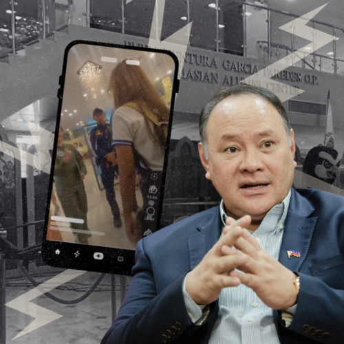 Defense chief urges UST to discipline student who confronted officials during exhibit