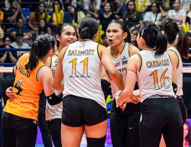 Lady Falcons deny Tigresses’ revenge bid, sweep UST anew in second round