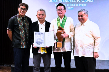 Palanca-winning The Flame alumnus among Gawad Pambansang Alagad ni Balagtas recipients