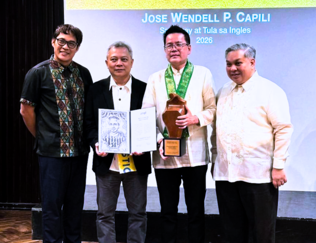 Palanca-winning The Flame alumnus among Gawad Pambansang Alagad ni Balagtas recipients
