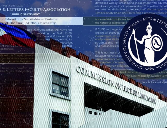 UST faculty members hit CHED proposal to remove humanities subjects