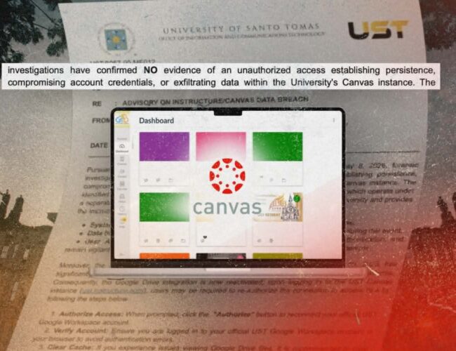 No data breach detected in school’s Canvas, UST says