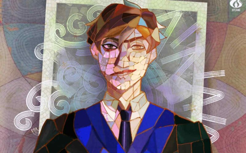The broken glass lodged into your feet