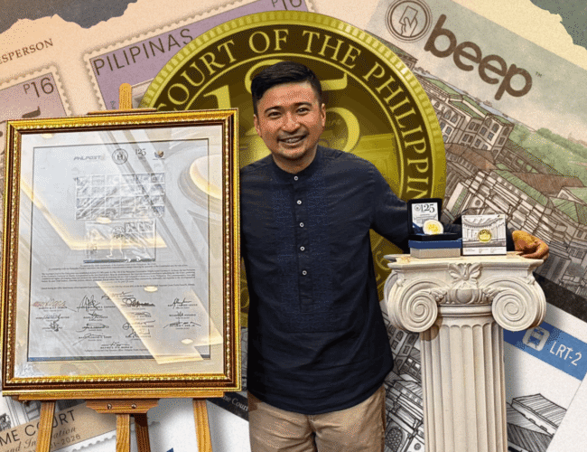 UST Asian Studies alumnus designs Supreme Court anniversary coin, stamps, beep cards