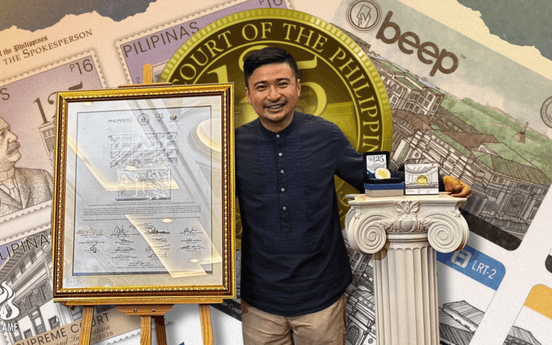 UST Asian Studies alumnus designs Supreme Court anniversary coin, stamps, beep cards