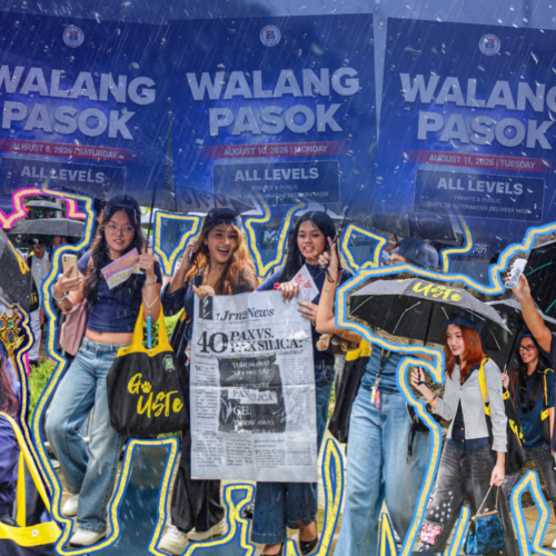 Monsoon rains cause delays but fail to dampen spirit of UST welcome rites