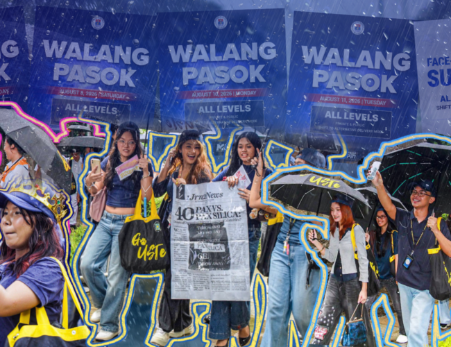 Monsoon rains cause delays but fail to dampen spirit of UST welcome rites
